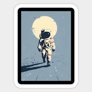 Astronaut Run Sticker